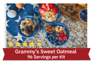 Grammy's Sweet Oatmeal - 96 Servings