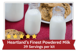Heartland's Finest Powdered Milk - 39 Servings per Kit
