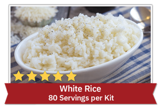 White Rice - 80 servings per kit