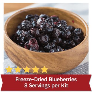 Freeze-Dried Blueberries - 8 Servings
