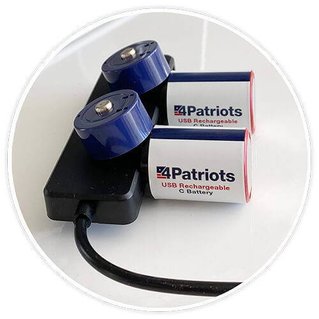 4Patriots USB-Rechargeable Battery Gold Variety Pack charging