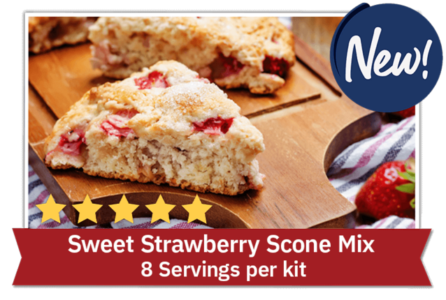 Sweet Strawberry Scone Mix - 8 Servings