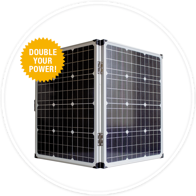 100-Watt Solar Panel doubles your power