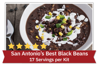 San Antonio's Best Black Beans - 17 Servings per kit