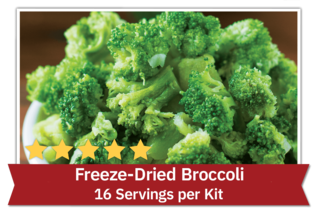 Freeze-Dried Broccoli - 16 Servings