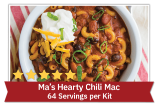 Ma's Hearty Chili Mac - 128 Servings