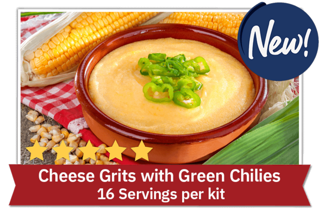 Cheese Grits with Green Chilies - 16 Servings