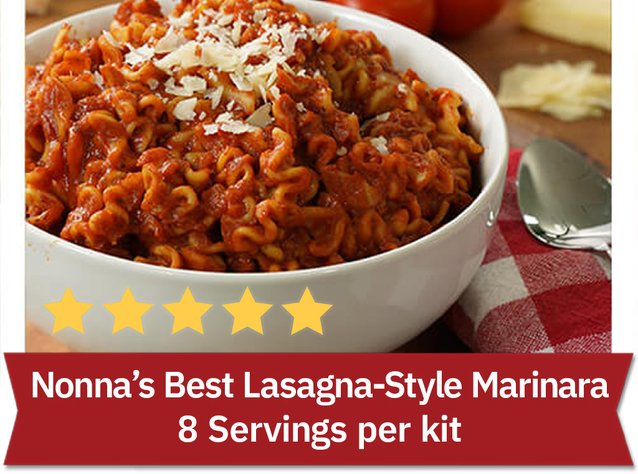 Nonna's Best Lasagna-Style Marinara - 8 Servings