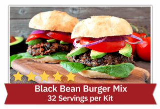 Black Bean Burger Mix - 32 Servings