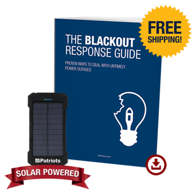 Free bonus gifts with your 4Patriots USB-Rechargeable Battery Gold Variety Pack: Patriot Power Cell and Blackout Response Guide