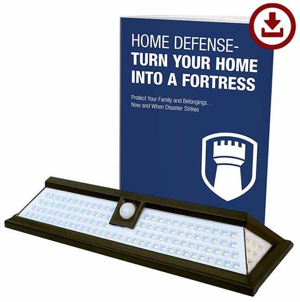 Solar Sentry Security Light including free bonus gift: home defense - turn your home into a fortress digital report