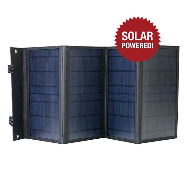 4Patriots 40-watt folding solar panel unfolded