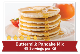 Buttermilk Pancake Mix - 48 servings per kit