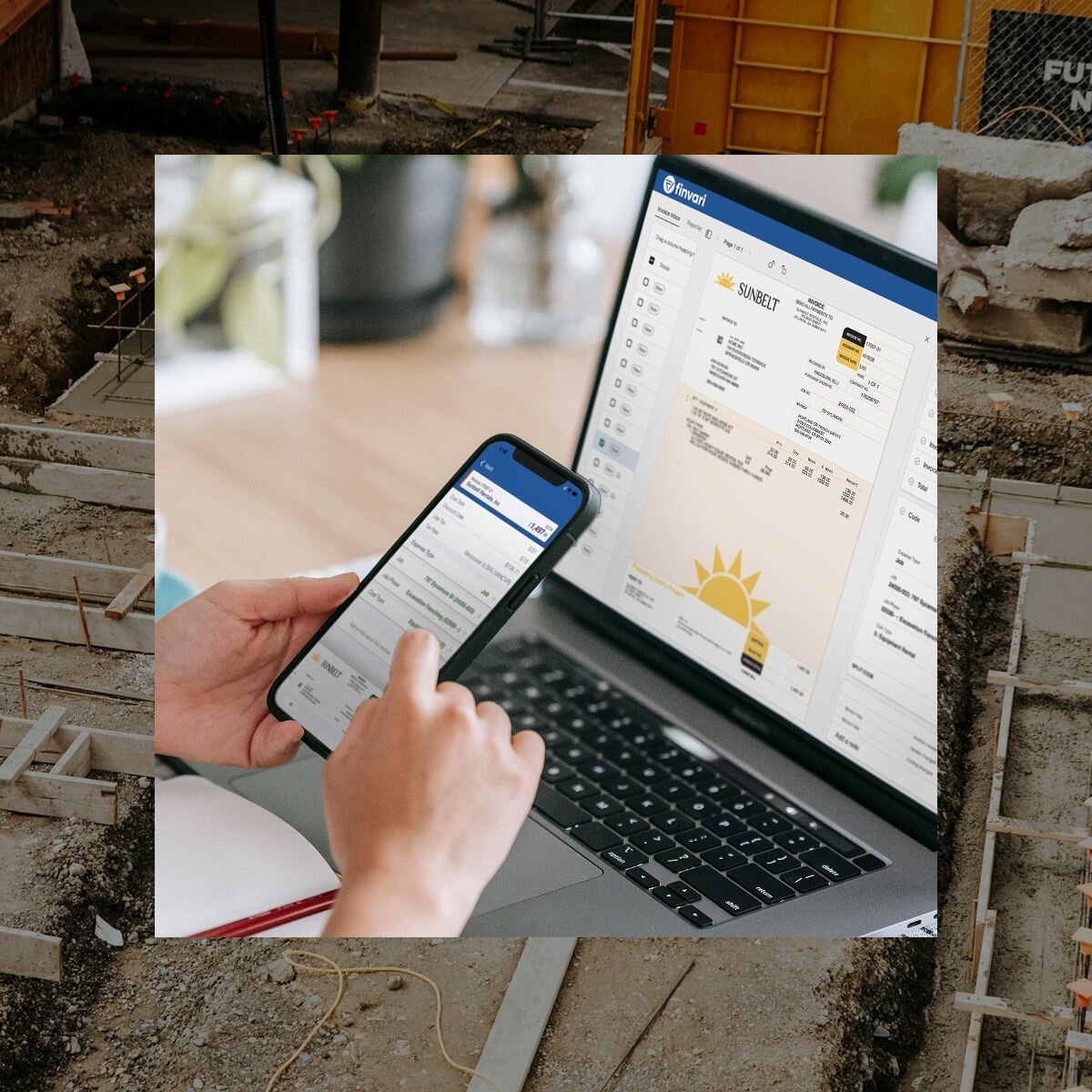 Finvari Customer using the AP Automation app