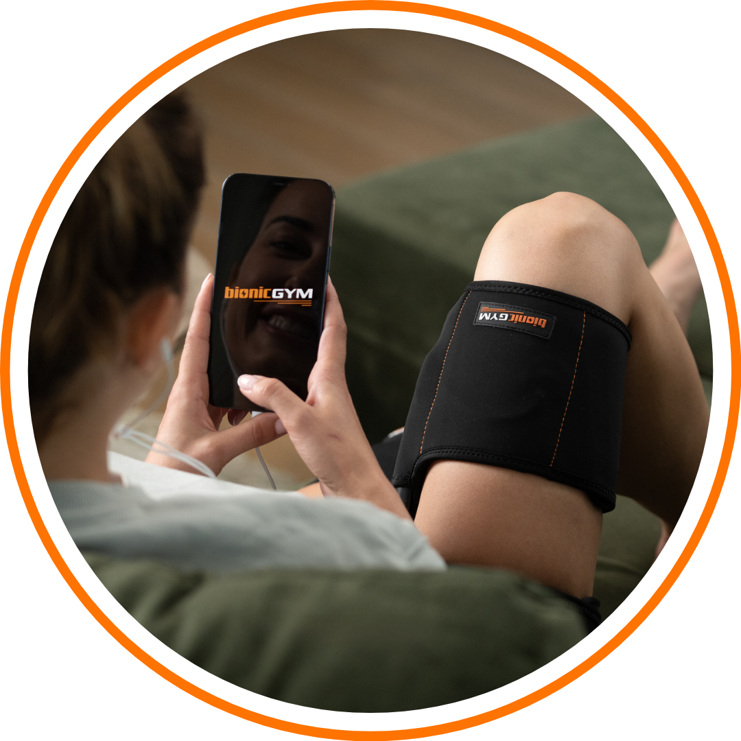 The BionicGym smartphone app, which is available on both Android and Apple devices.