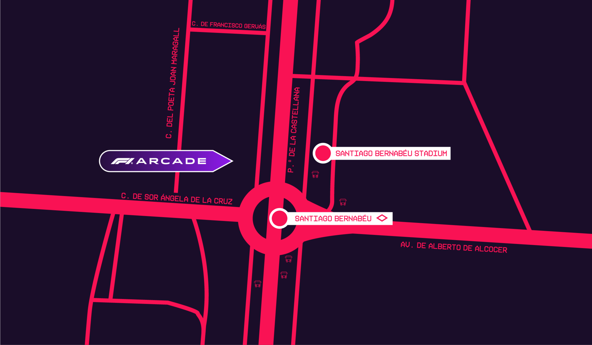 F1 Arcade Location Map Madrid