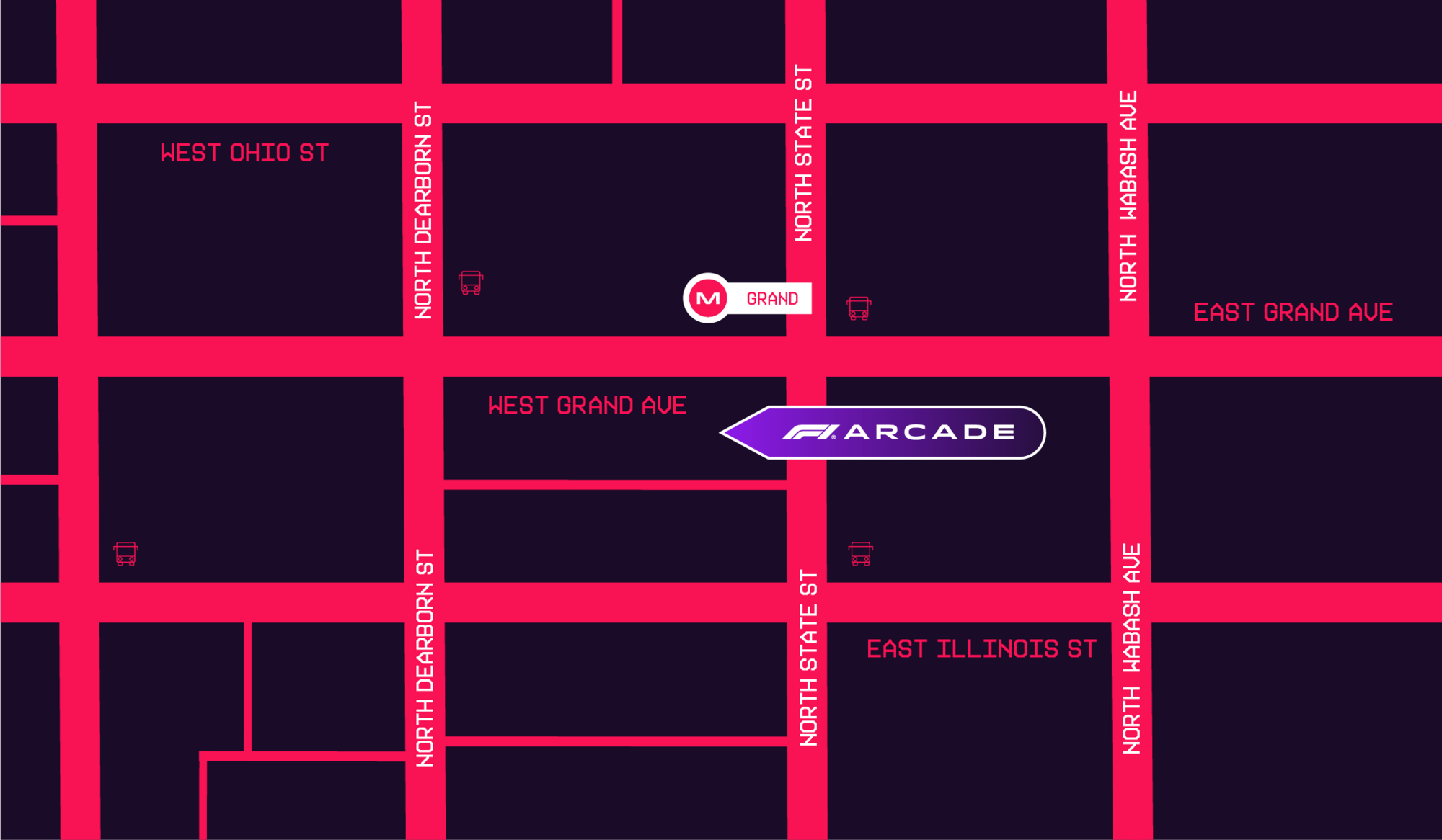 F1 Arcade Chicago Map Location