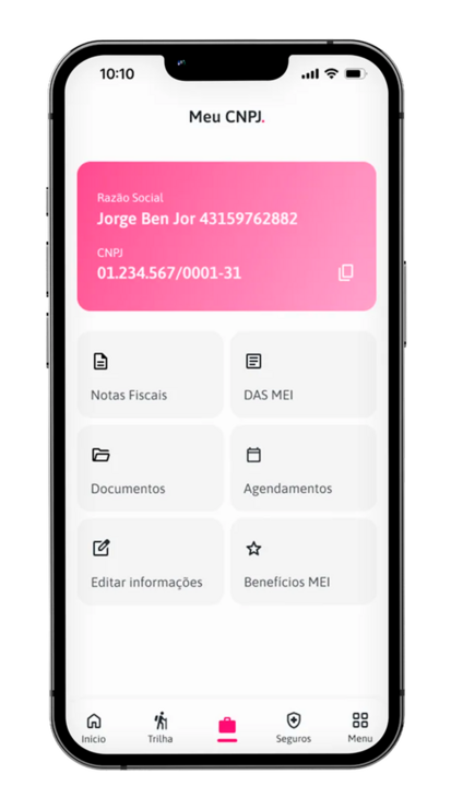 Aplicativo PJ Hero - meu cnpj e todas as funções.