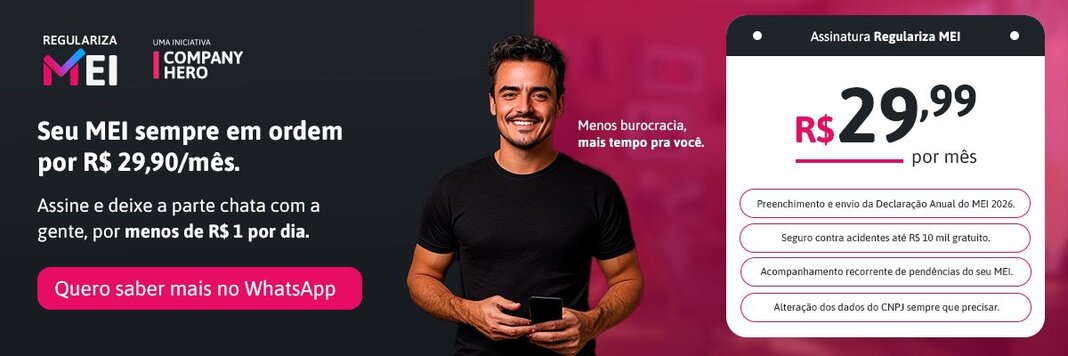 Seu MEI sempre em ordem por R$29,90 por mês.