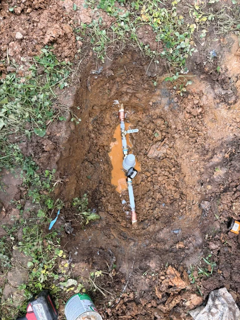 Septic system excavation and installation