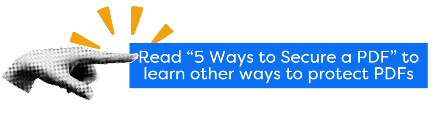 ways to secure a pdf datalogics