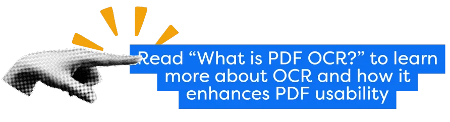 what is pdf ocr datalogics