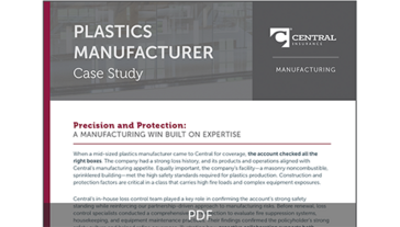 Screen shot of Plastics Manufacturer Case Study