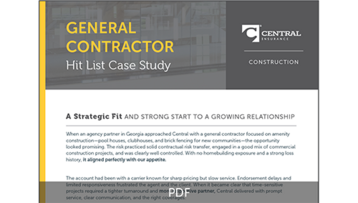 Screen shot of General Contractor Case Study