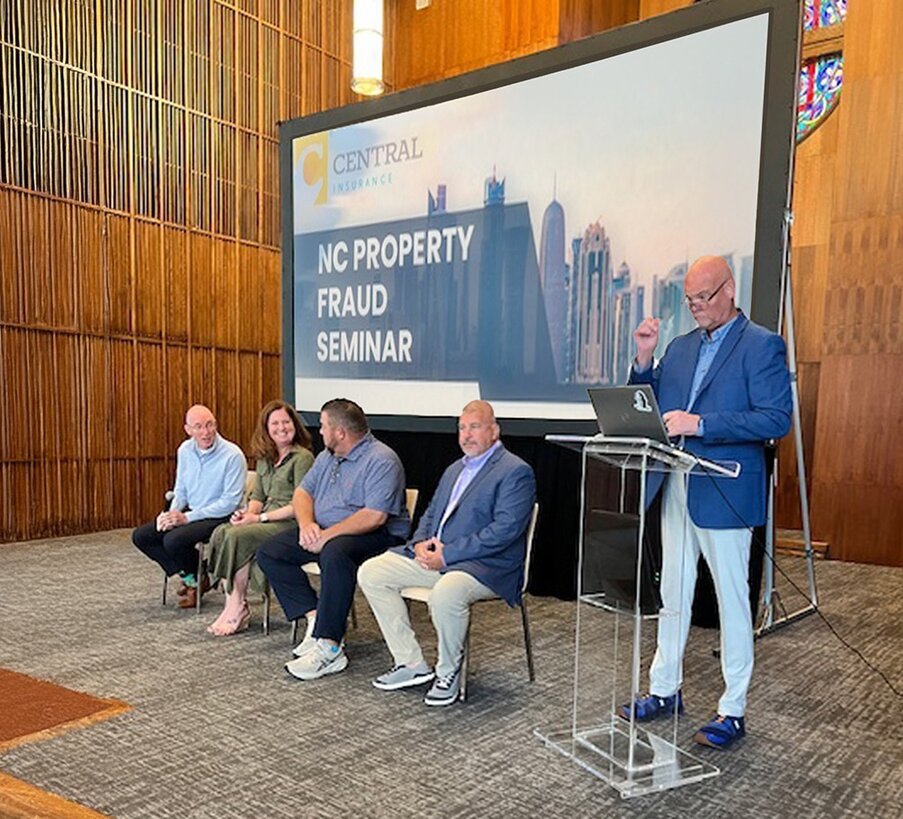 Central employee presenting at an agency council.