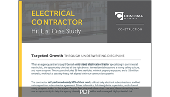 Screen shot of Electrical Contractor Targeted Growth Case Study