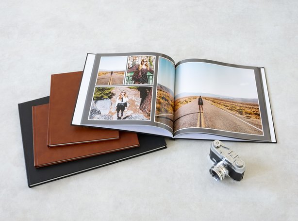 leather photo book