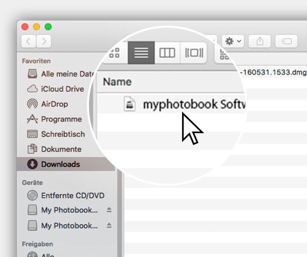 myphotobook programvaran Mac