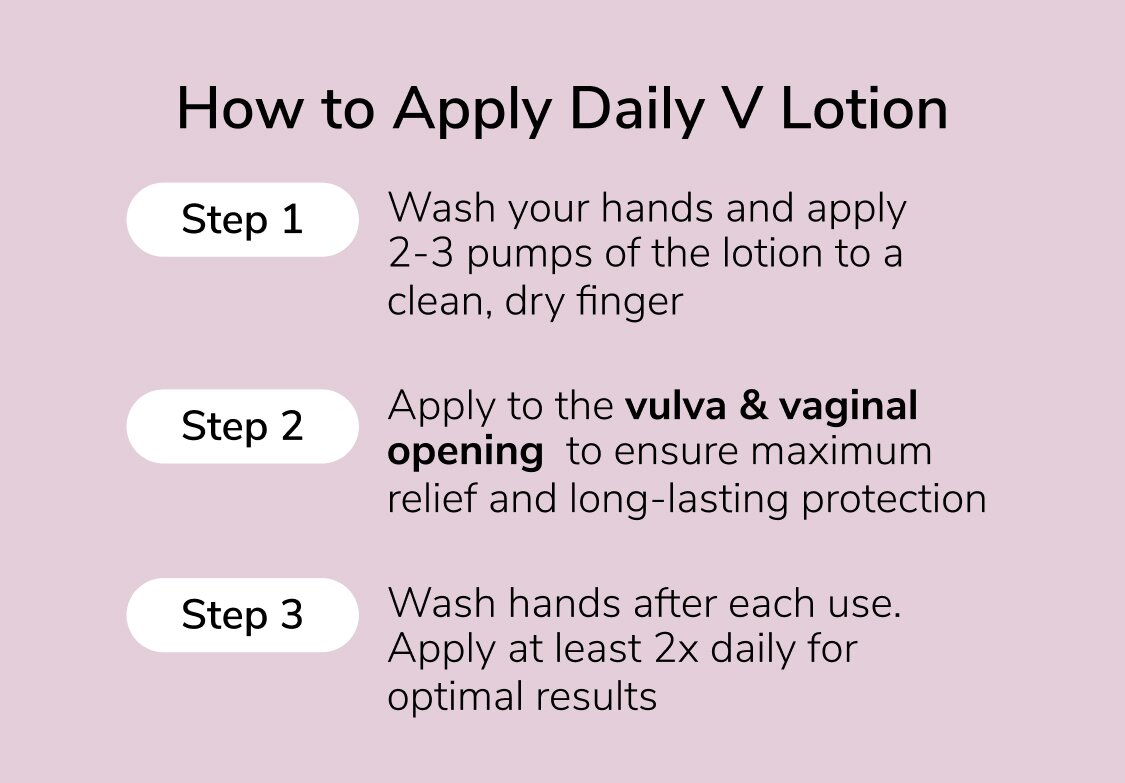 How to Apply Daily V Lotion