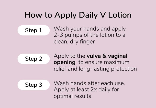 How to Apply Daily V Lotion