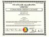 Alabama Consumer Credit Act License for online loans Alabama, issued by State Banking Department