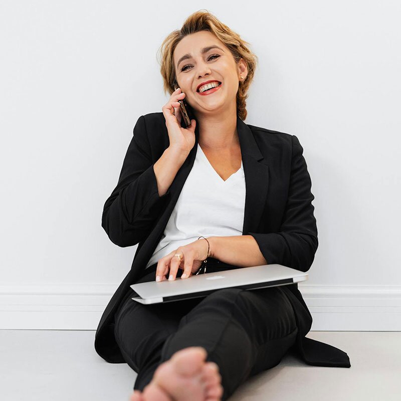 Young female business owner