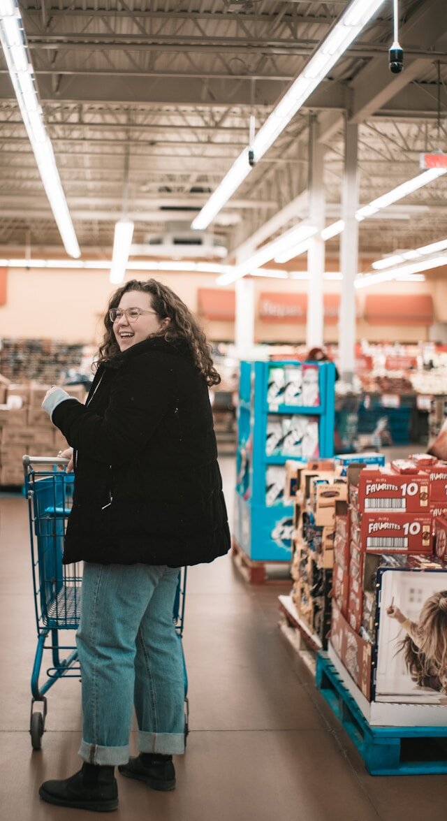 Woman shopping in a store