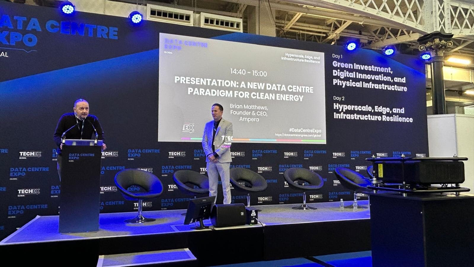 AMPERA Discusses New Paradigm for Clean Energy at Data Centre Expo