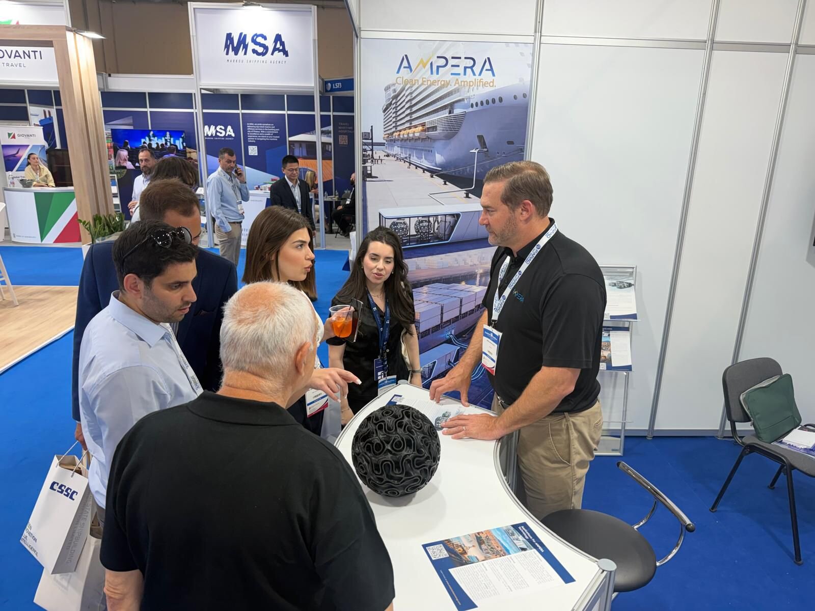 AMPERA highlights benefits of clean, nuclear power at the premier maritime business platform, Posidonia International Shipping Exhibition