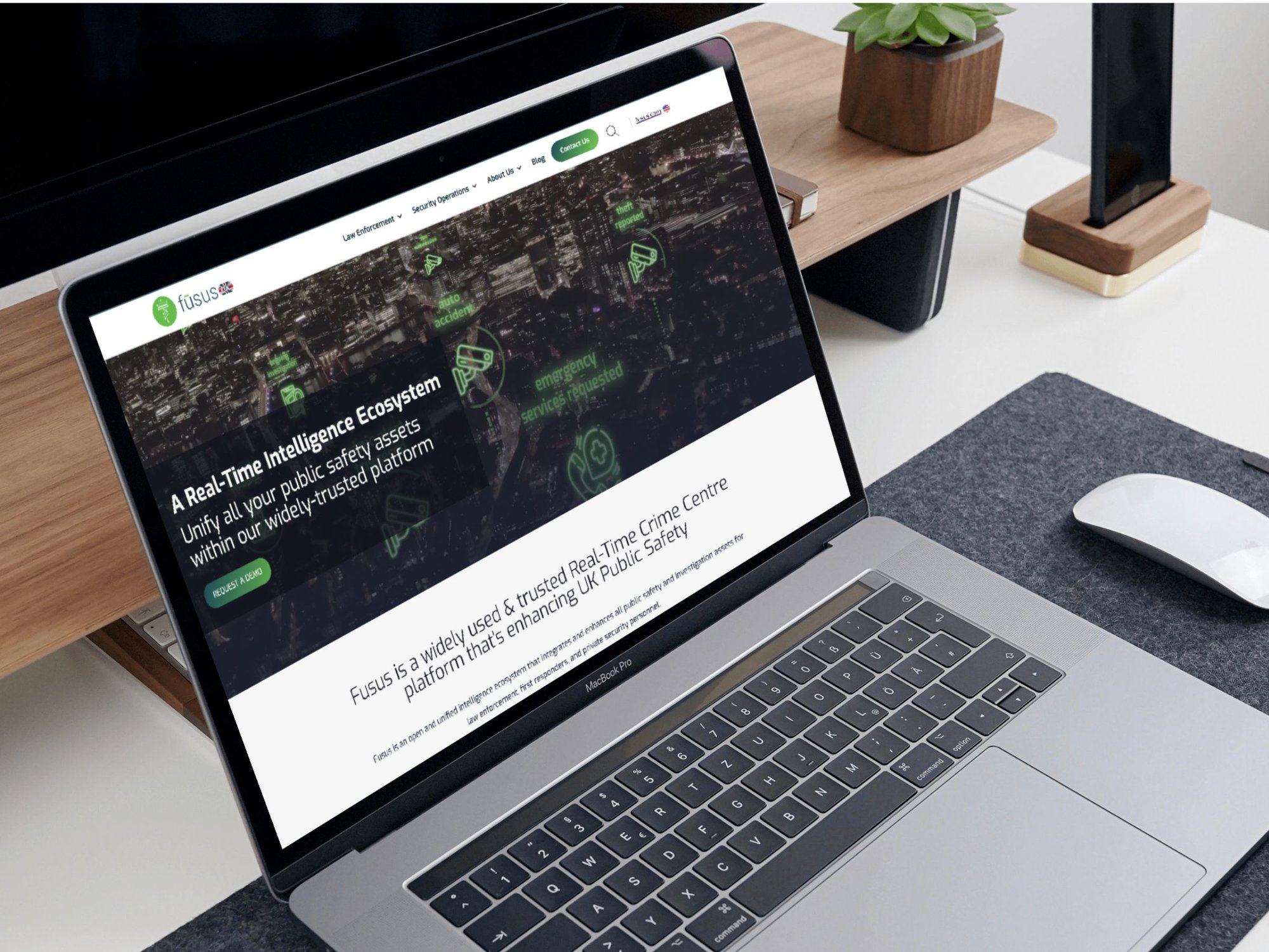 Fusus UK homepage