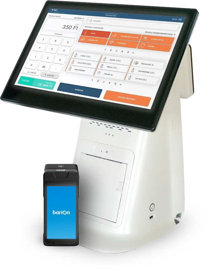 Barion SmartKassa in use