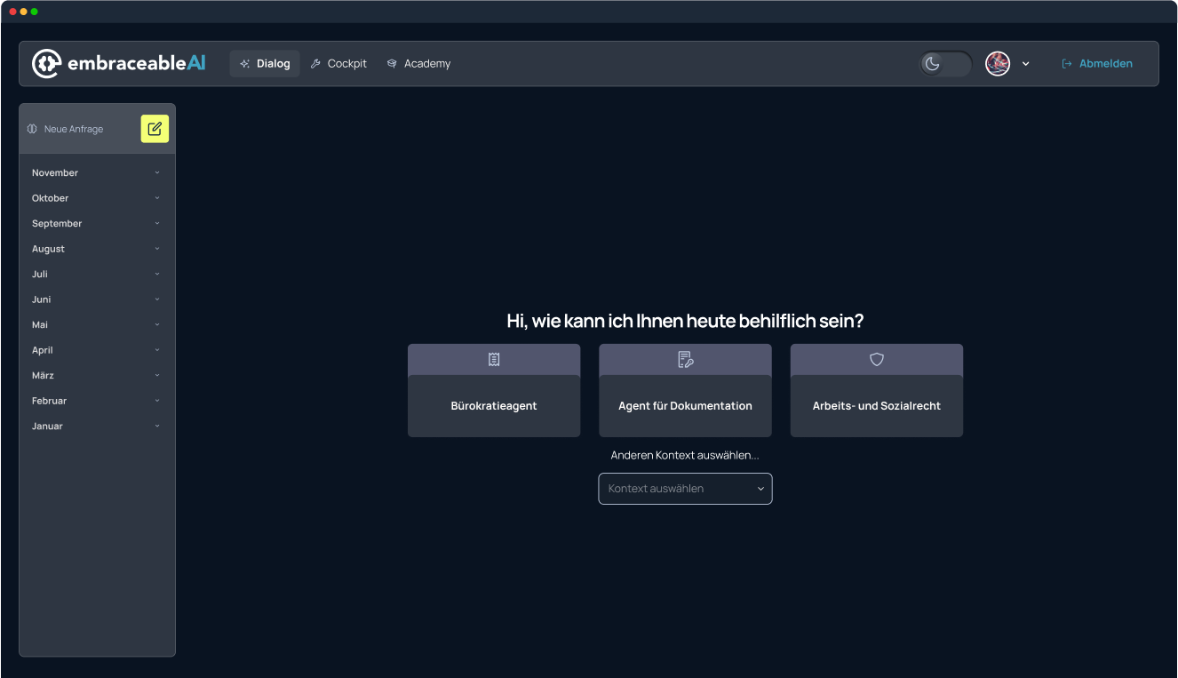 embraceableAI Screenshot