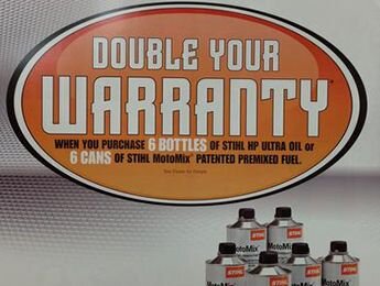 Double Your Warranty sign