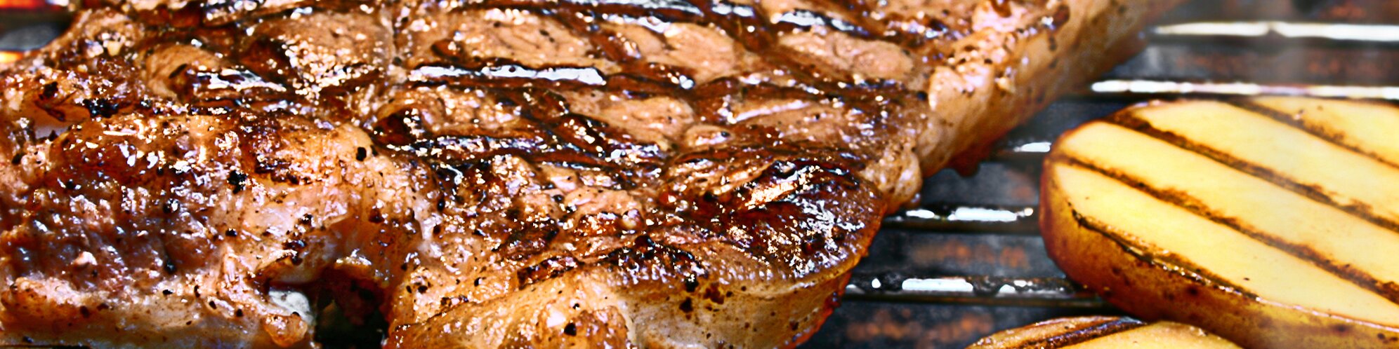 Grilling steak