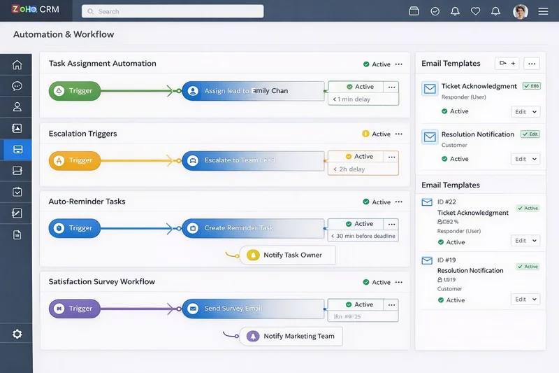 Zoho CRM Automation & Workflow