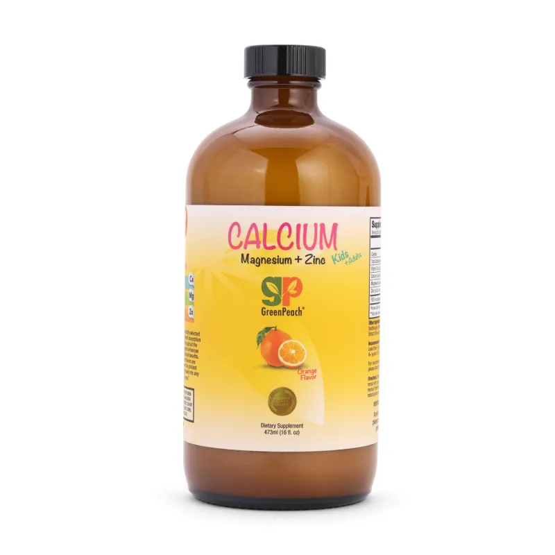 GreenPeach® - Liquid Calcium + Magnesium, Zinc & D3