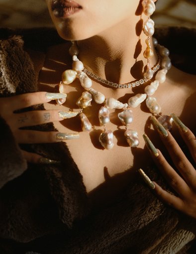 Victoria Double Pearl Necklace