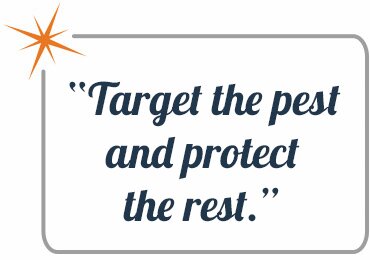 Target the pests