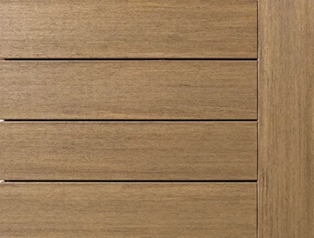 Weathered teak decking