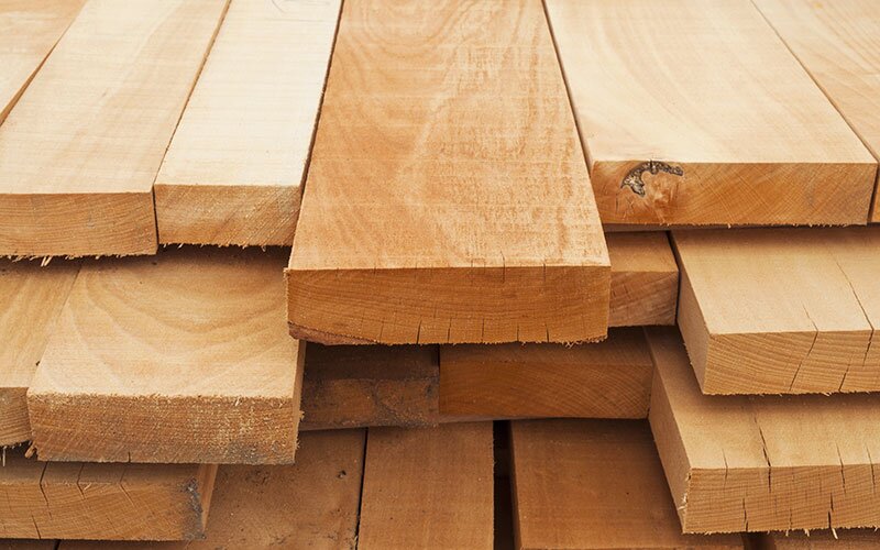 A stack of dimensional lumber.